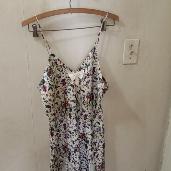 Vintage Victoria's Secret Gold Label Sz L Floral Night Gown Slip Chemise - Picture 3 of 5